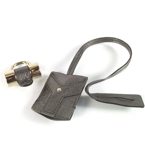 SAINT LAURENT Muse Padlock Set Anthracite 